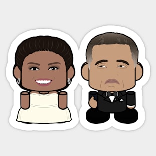 Mr. & Mrs. Obamabot POLITICO'BOT Toy Robot (Thumbs Up) Sticker